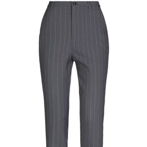 GANNI Women’s Pinstriped Stretch Grey Pants Size Small EU36 NWT